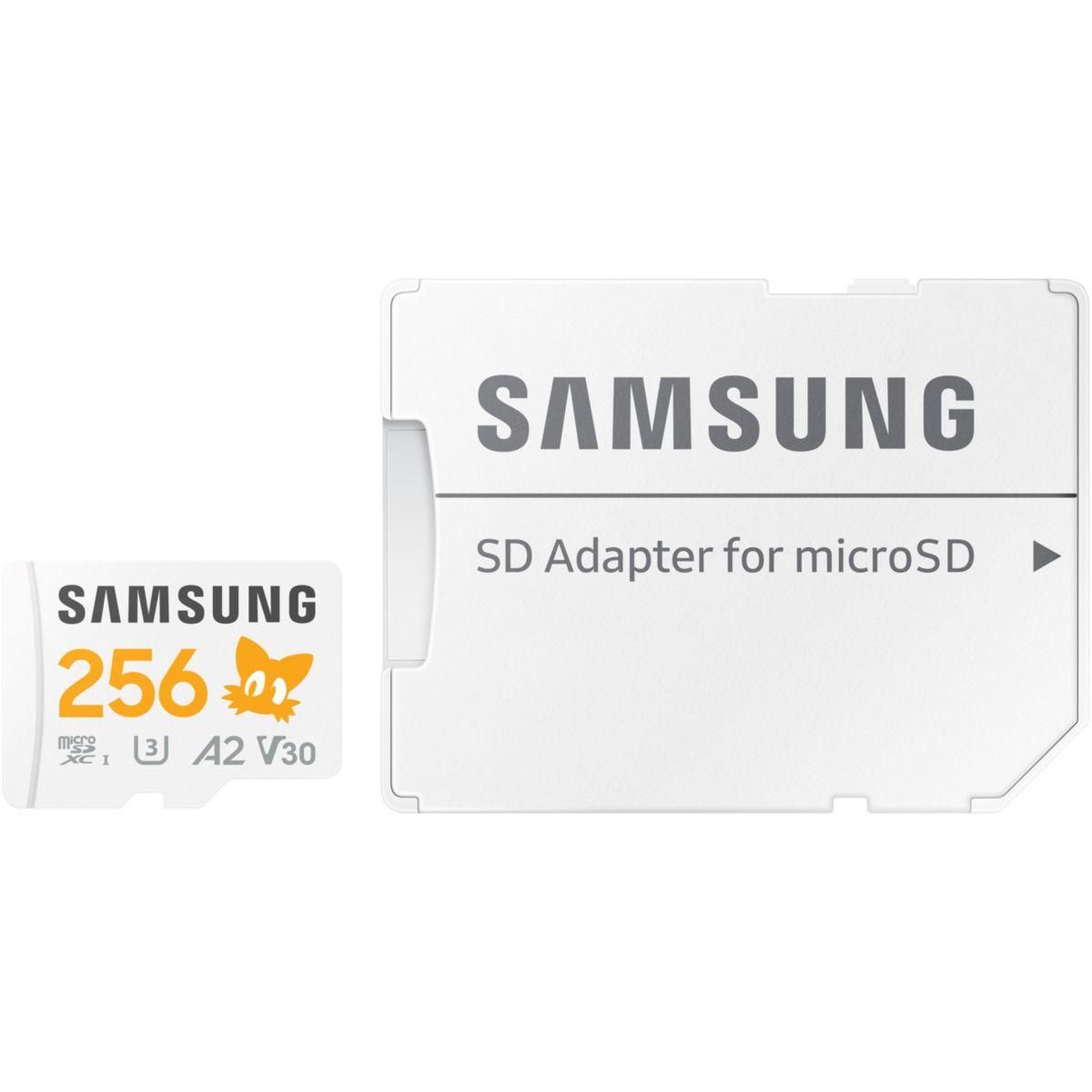Samsung Carte Micro SD 256 go PRO PLUS SONIC