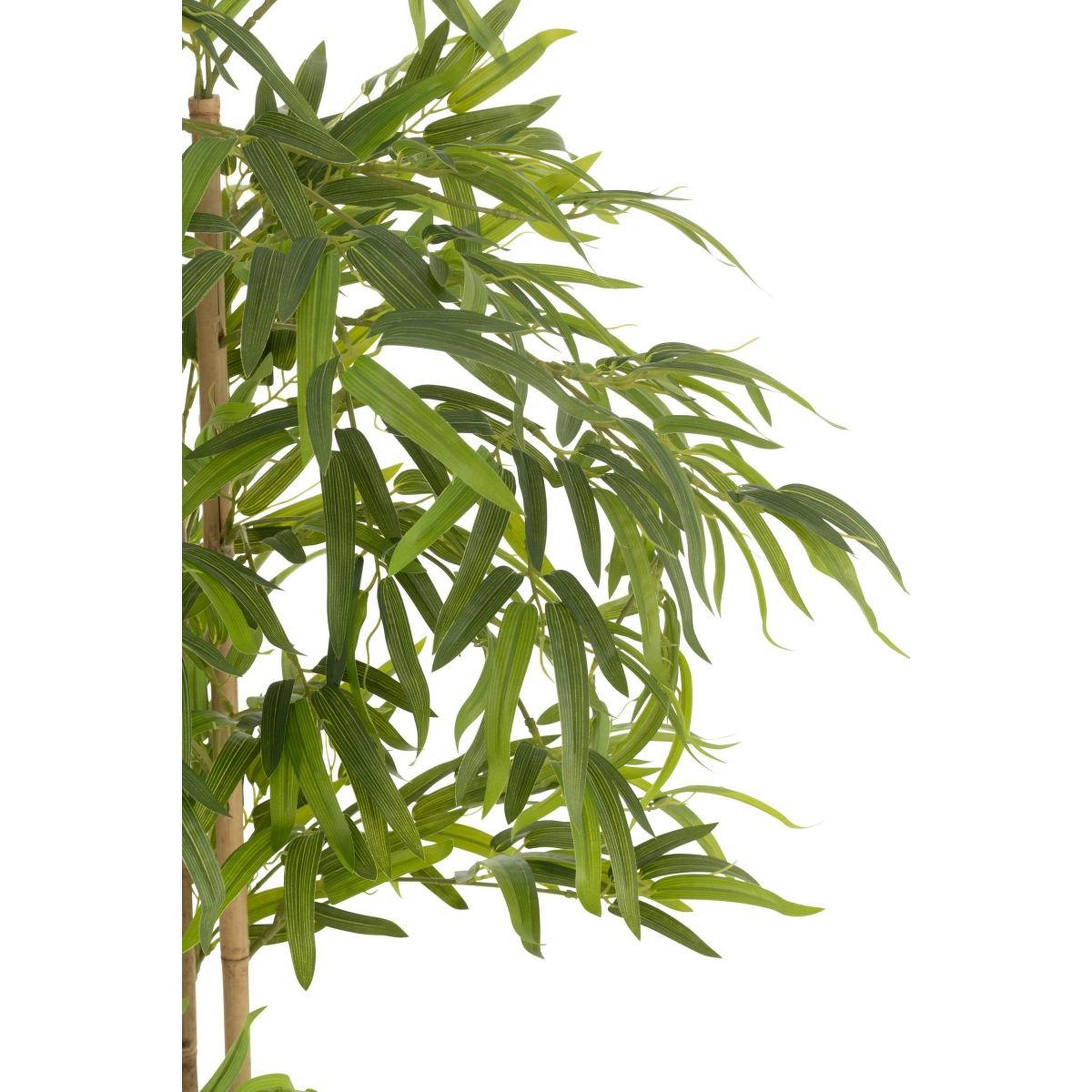 Voir la diapositive 2 : J-LINE Plante artificielle en pot  bambou  150cm vert