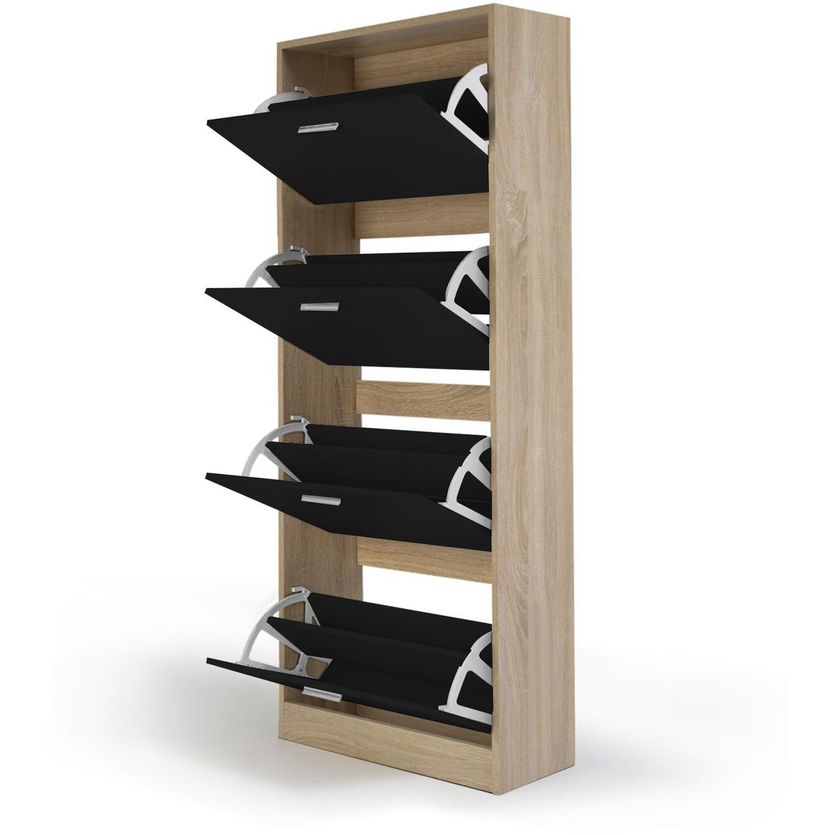 Meuble à chaussures 4 portes L60 cm TOWA