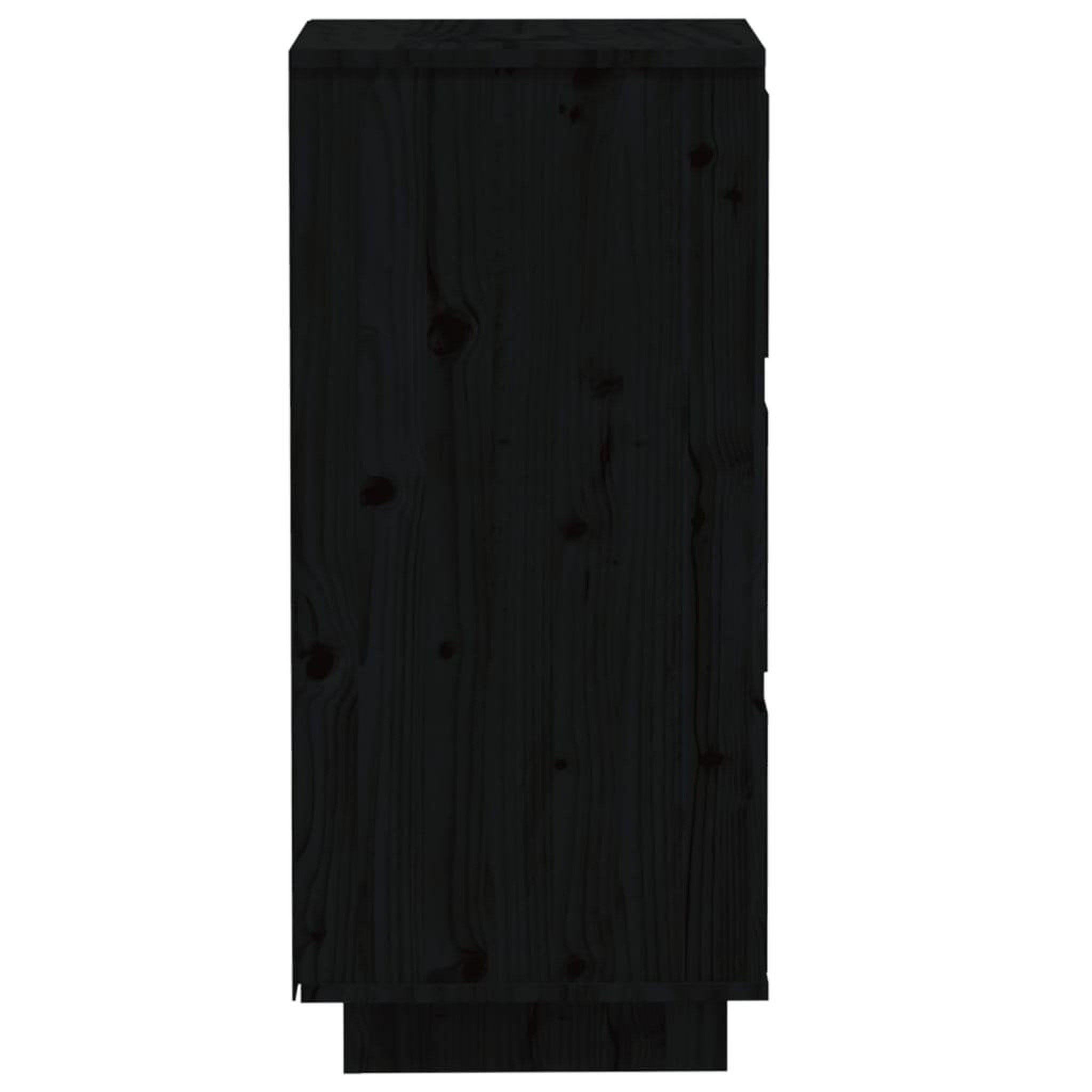 Voir la diapositive 5 : VIDAXL Buffets 2 pcs Noir 32x34x75 cm Bois massif de pin
