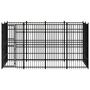 Voir la diapositive 2 : VIDAXL Chenil d'exterieur pour chiens Acier 7,37 m²