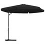 Voir la diapositive 2 : VIDAXL Parasol de jardin avec mat en acier 300 cm Noir