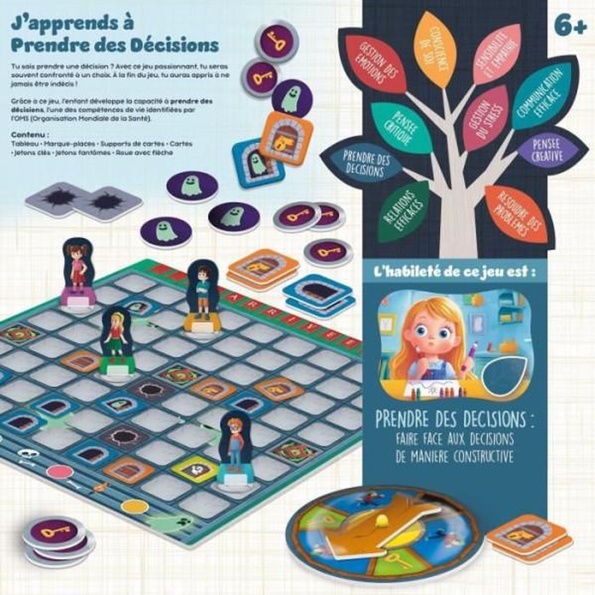 Voir la diapositive 2 : LISCIANI GIOCHI Prise de décisions - Jeu de Plateau - LIFE SKILLS - Plateau illustré