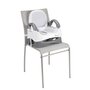 BADABULLE Rehausseur de chaise confort évolutif - Gris/blanc
