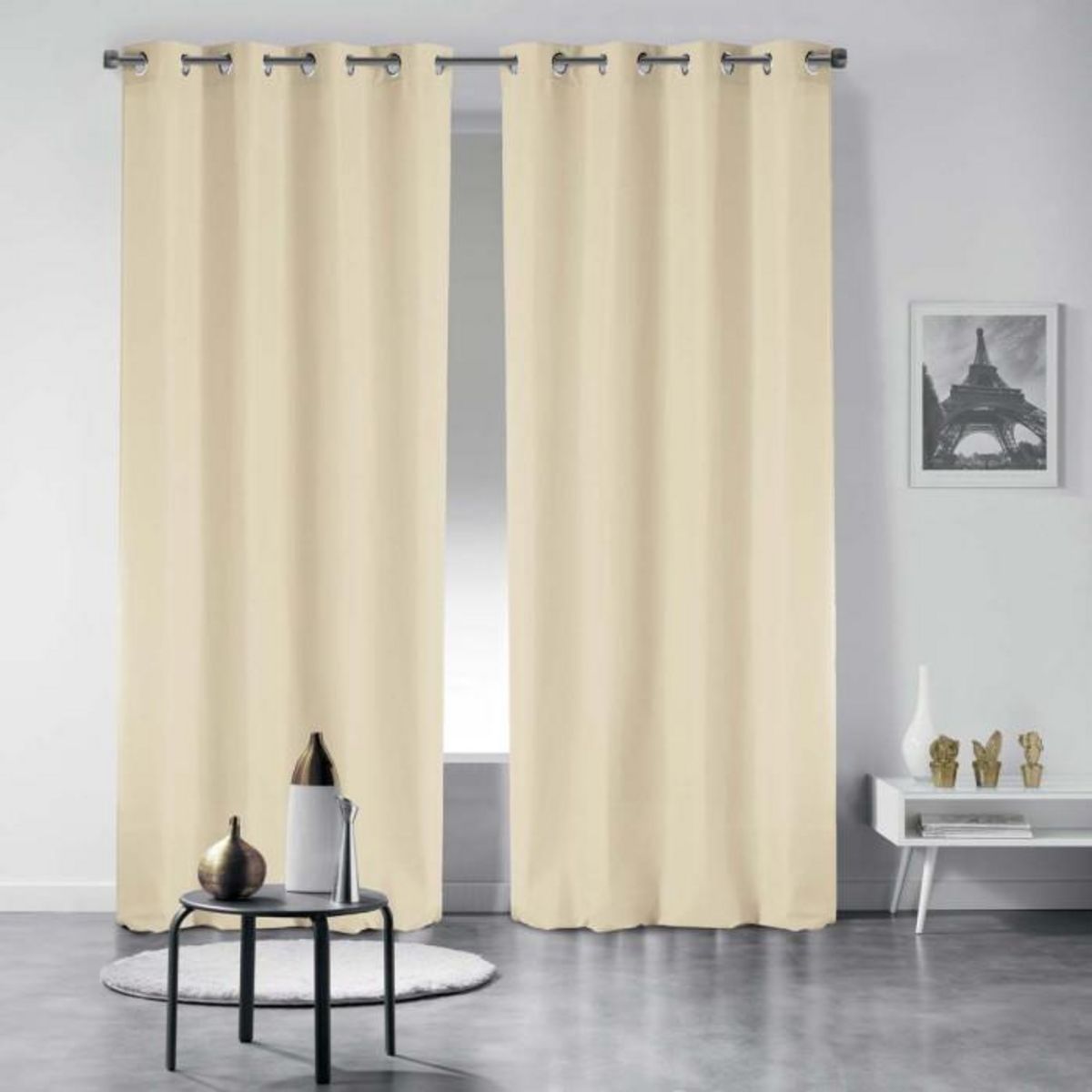 Paris Prix Rideau à Oeillets  Essentiel  140x280cm Naturel