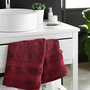 Voir la diapositive 4 : Paris Prix Serviette de Toilette  Excellence  50x90cm Bordeaux