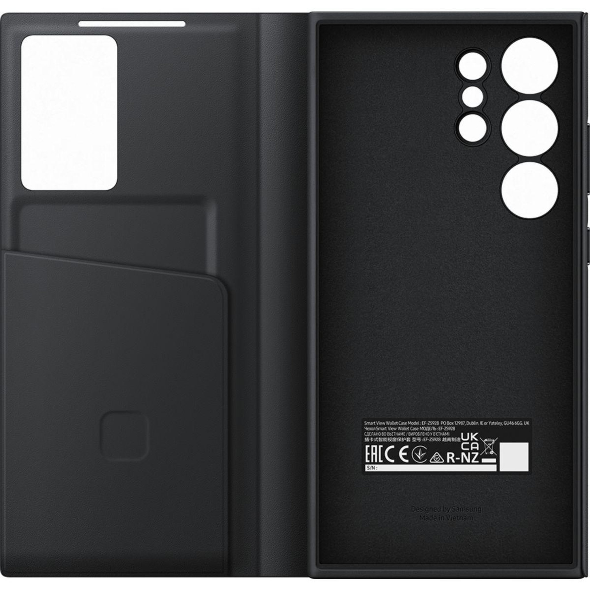 Voir la diapositive 4 : Samsung Etui samsung s24 ultra smart view noir