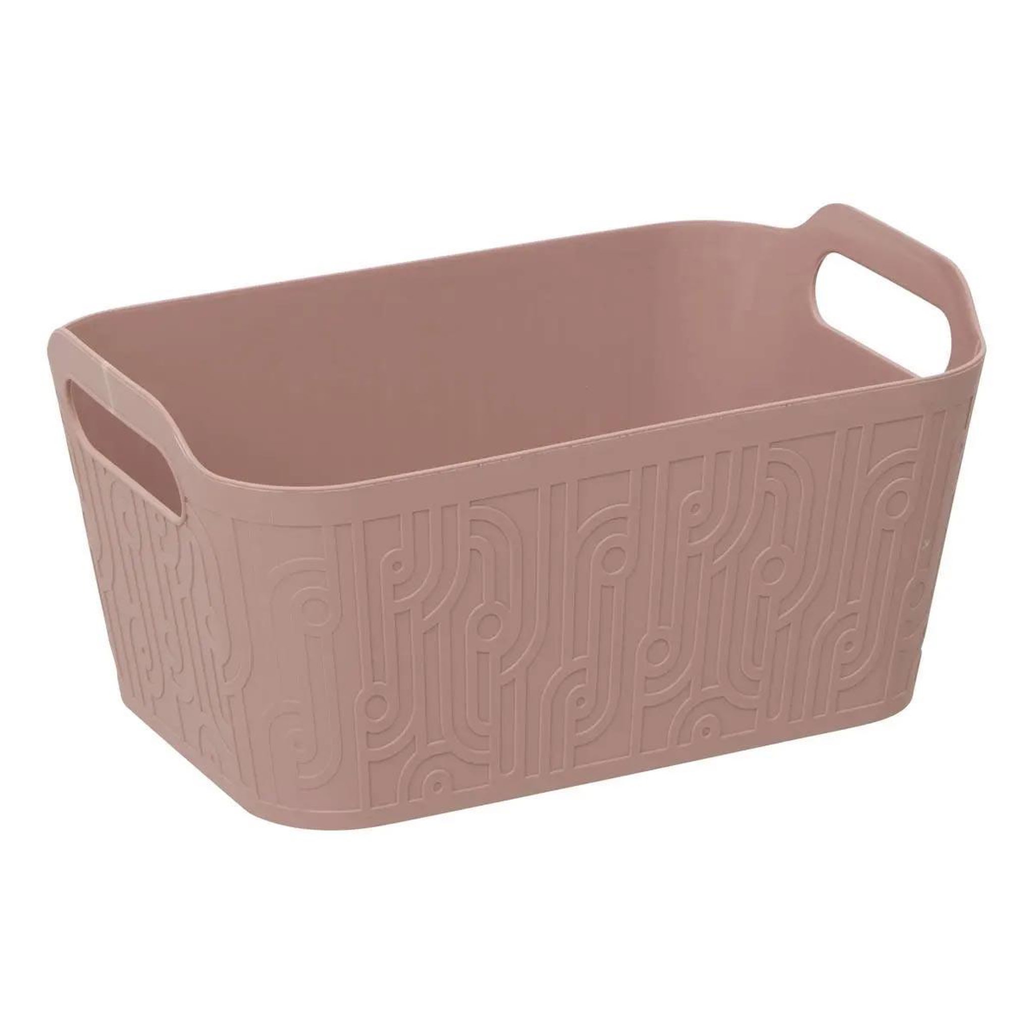 FIVE Panier de rangement design  arche  26cm rose clair