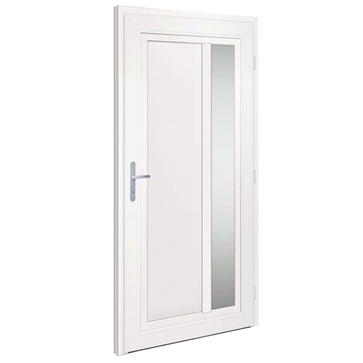 VIDAXL Porte d'entree Blanc 108x208 cm PVC