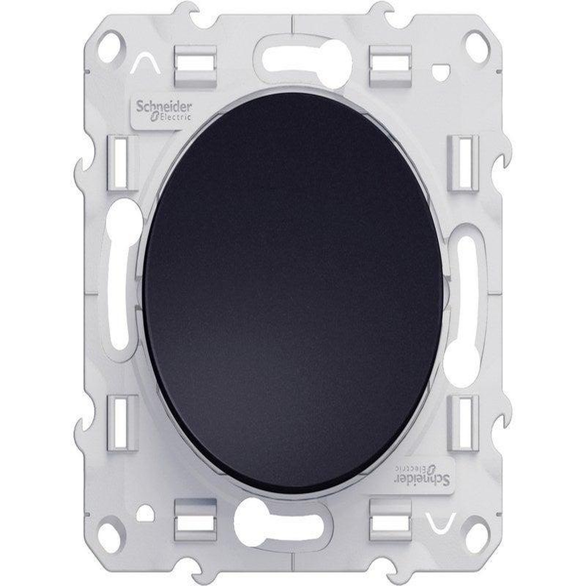 Schneider Electric Poussoir Odace, Gris Anthracite