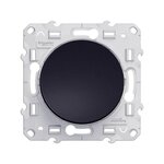 Schneider Electric Poussoir Odace, Gris Anthracite