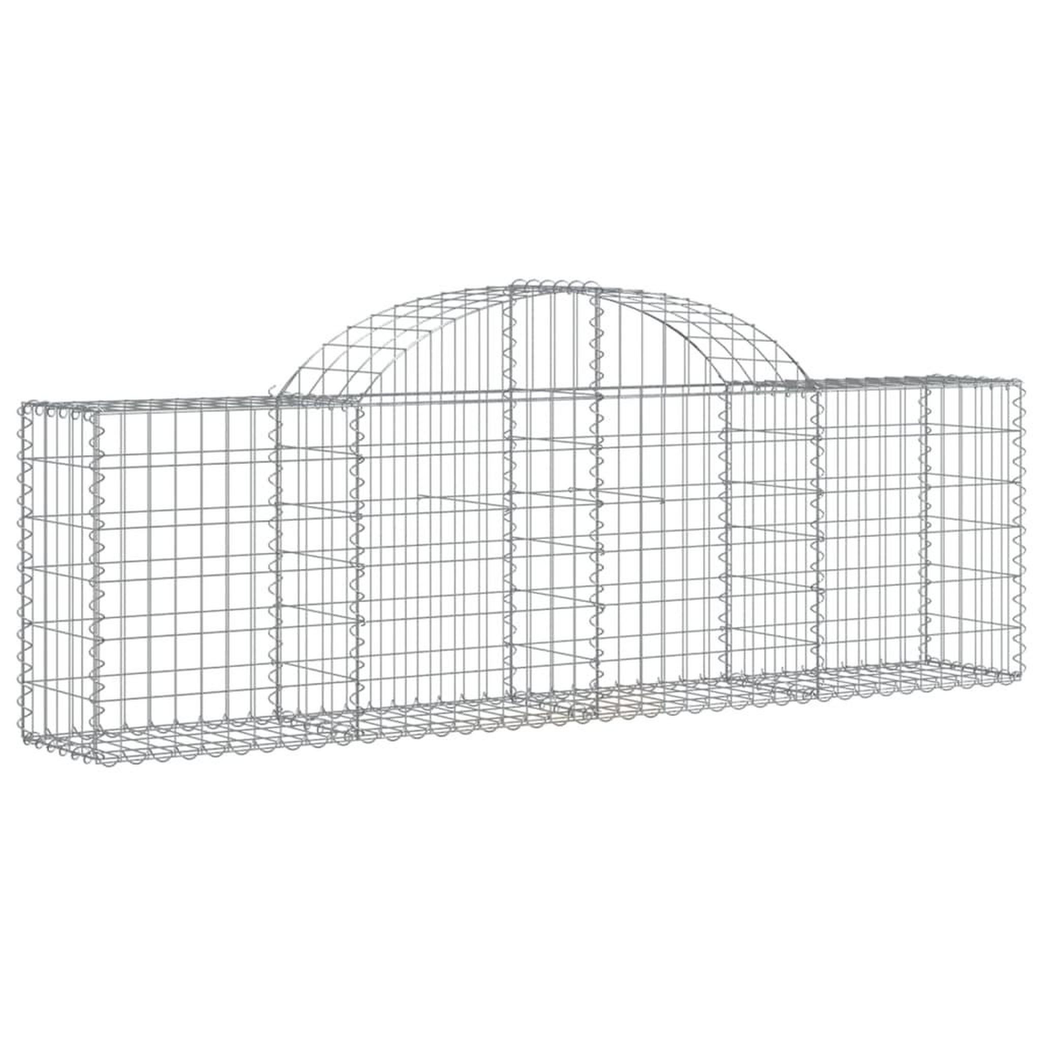 Voir la diapositive 3 : VIDAXL Paniers a gabions arques 30 pcs 200x30x60/80 cm Fer galvanise