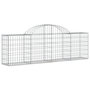 Voir la diapositive 3 : VIDAXL Paniers a gabions arques 30 pcs 200x30x60/80 cm Fer galvanise