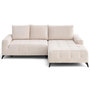 Voir la diapositive 1 : LISA DESIGN Rimini - canapé d'angle droit 4 places convertible avec coffre en tissu texturé