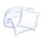 Voir la diapositive 4 : DODO DODO Pack Couette chaude anti-acariens 220x240 cm + 2 oreillers 60x60 cm - Splendeur - Garnissage 100% volupt'air 350gr/m² - Bl