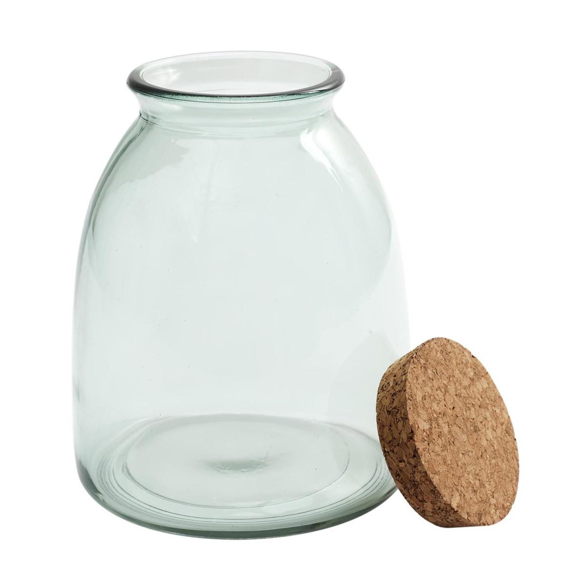 Voir la diapositive 2 : COOK CONCEPT Bocal en Verre & Couvercle  Liège  1L Transparent