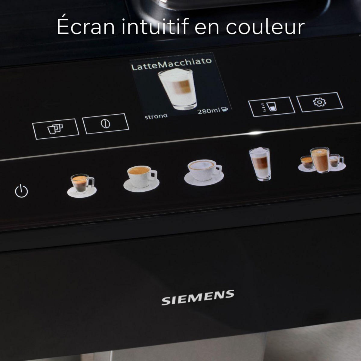 Siemens Expresso Broyeur EQ500 integral Inox/Noir lustré TQ515R03
