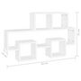 Voir la diapositive 6 : VIDAXL Etagere murale forme d'auto Blanc 82x15x51 cm Bois d'ingenierie