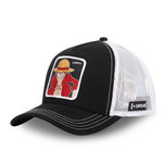 CAPSLAB Casquette homme trucker One Piece Luffy Capslab. Coloris disponibles : Noir