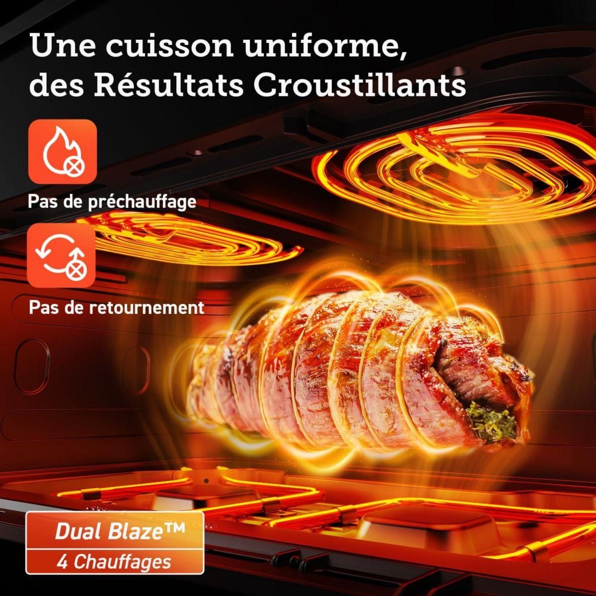 COSORI Friteuse sans huile 10L Twinfry Chef Édition KOSP0027EUN