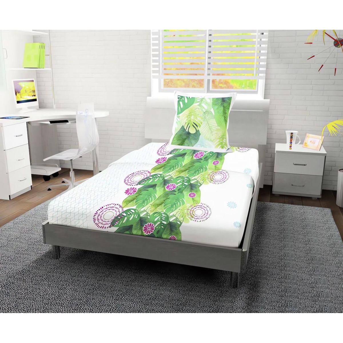 SOLEIL D'OCRE Parure de draps en coton 57 Fils TAHITI, par Soleil d'ocre