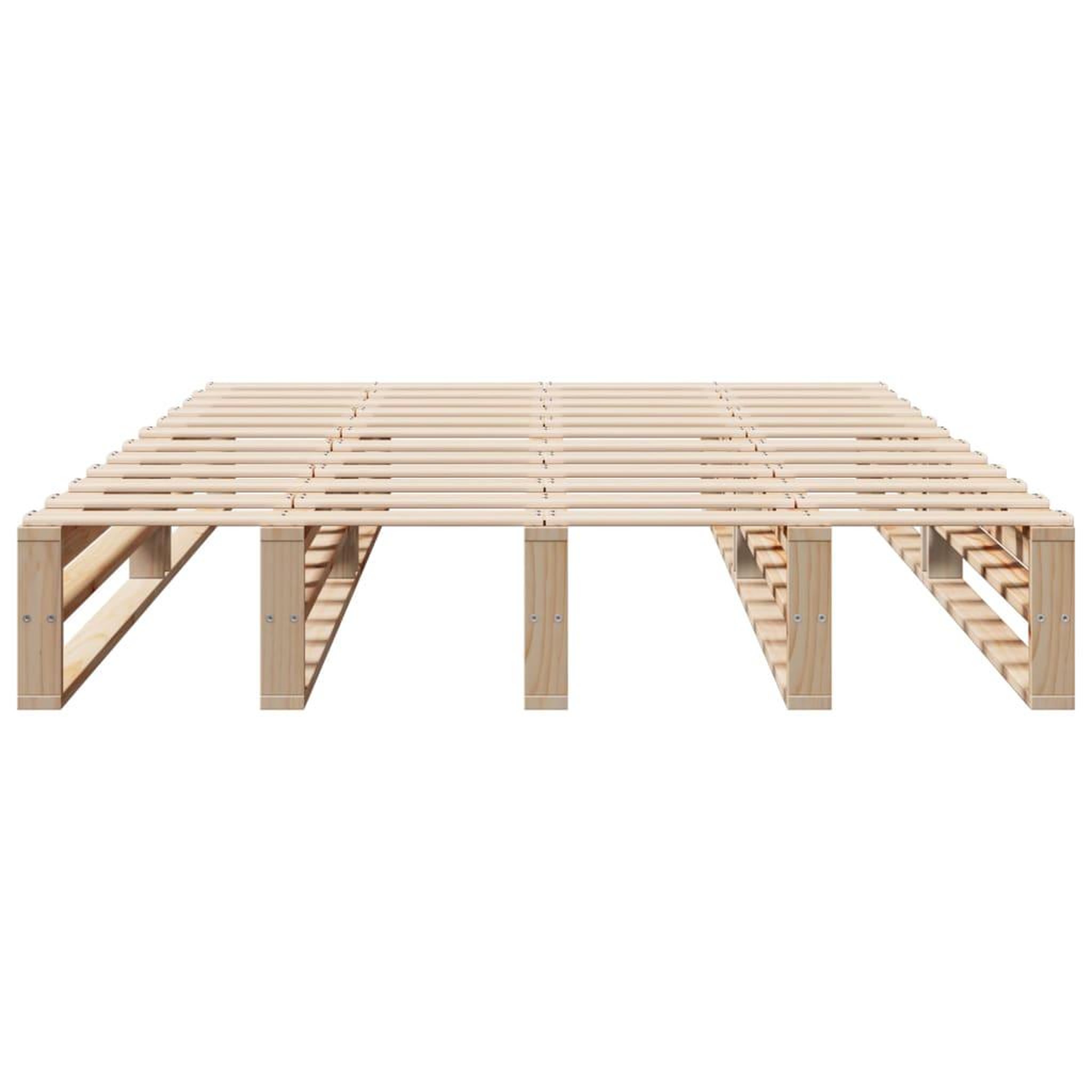Voir la diapositive 4 : VIDAXL Cadre de lit sans matelas 140x190 cm bois de pin massif
