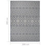 Voir la diapositive 6 : VIDAXL Tapis a tissage plat d'exterieur 200x280 cm Rayures bleues