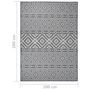 Voir la diapositive 6 : VIDAXL Tapis a tissage plat d'exterieur 200x280 cm Rayures bleues