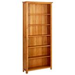 VIDAXL Bibliotheque a 6 etageres 80x22,5x180 cm Bois de chene massif