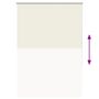 Voir la diapositive 5 : VIDAXL Store enrouleur occultant blanc casse 90x130cm largeur du tissu