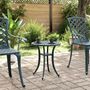 Voir la diapositive 3 : VIDAXL Table de jardin vert Ø48x53 cm aluminium coule