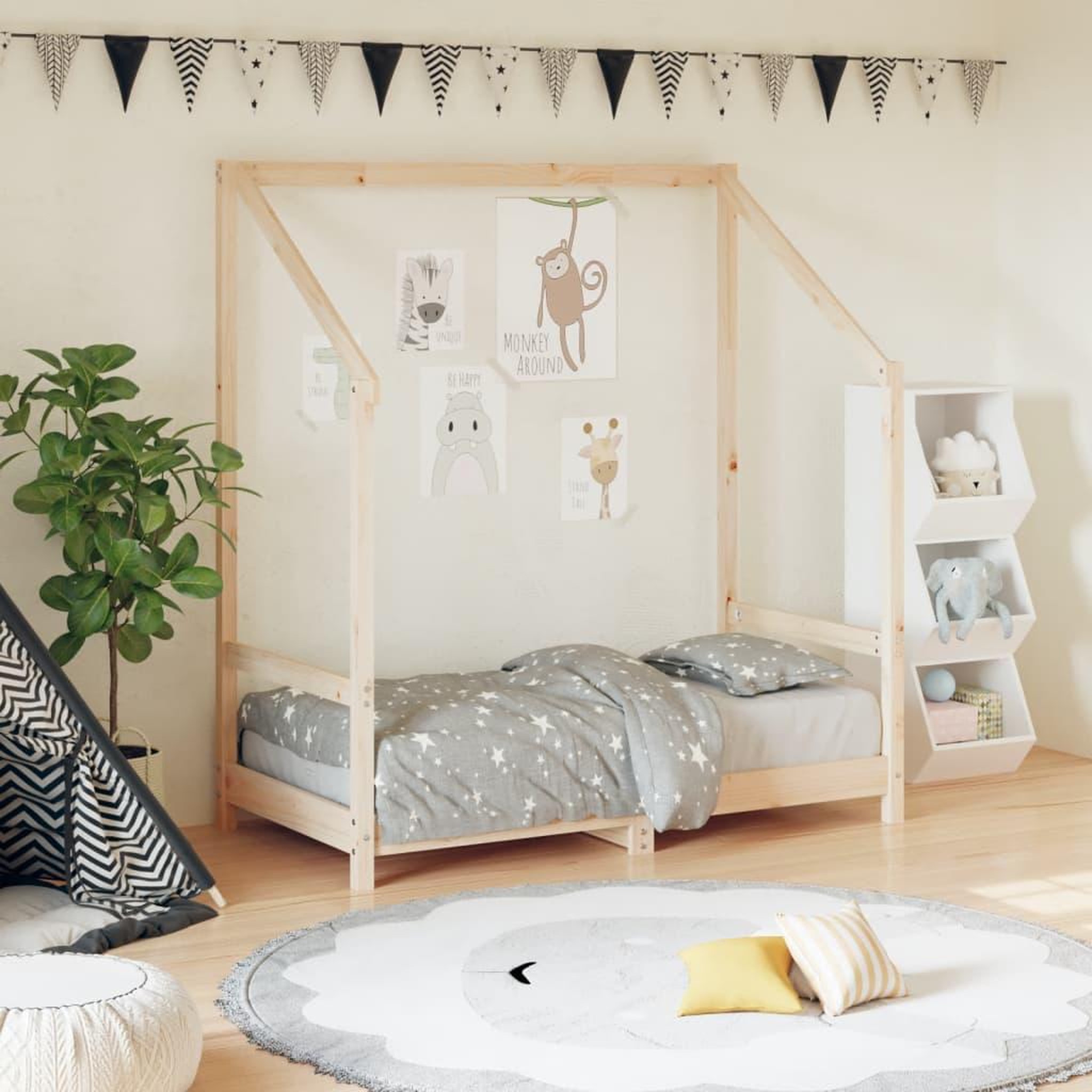 VIDAXL Cadre de lit pour enfant 70x140 cm bois de pin massif