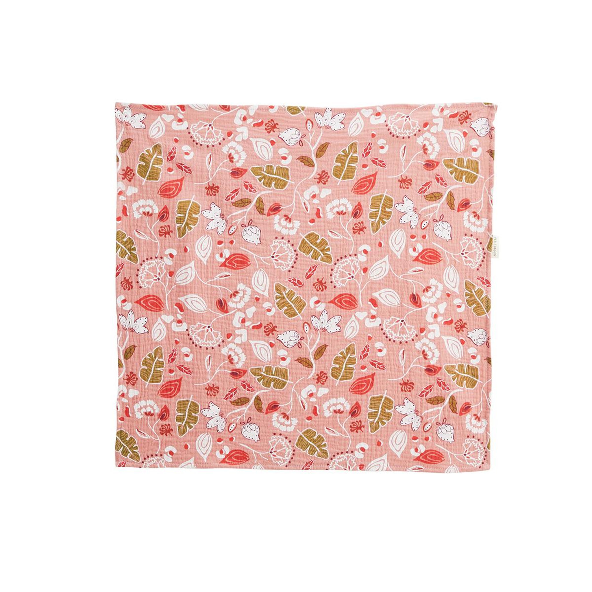 Voir la diapositive 2 : PETIT BEGUIN Foulard en gaze de coton mindanao 50 x 50 cm