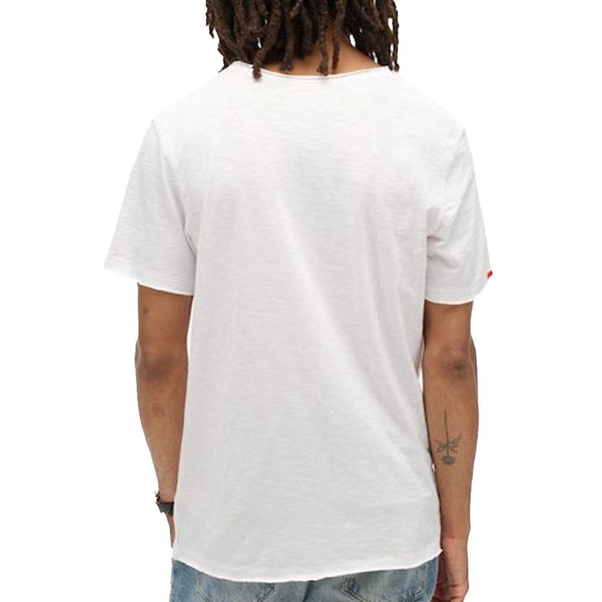 Voir la diapositive 2 : SUPERDRY T-Shirt Blanc Homme Superdru Raw
