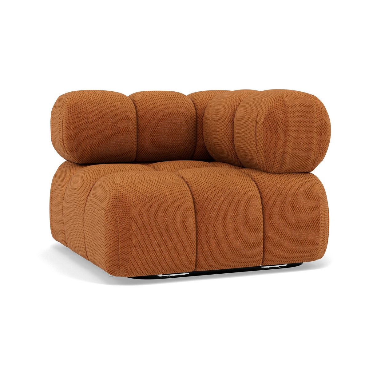 LISA DESIGN Ruby - module d'assise d'angle droit en velours texturé