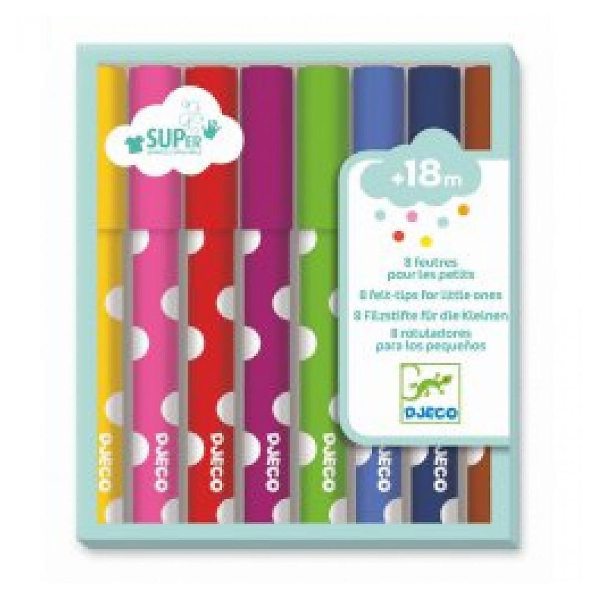 Djeco 8 feutres pour les petits