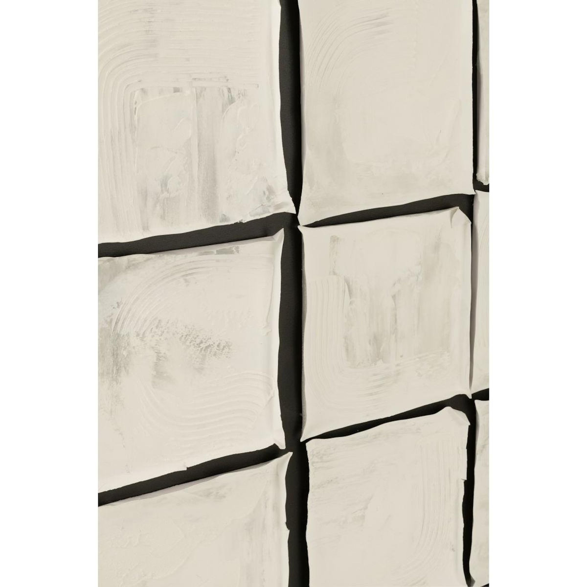 Paris Prix Toile Acrylique  Courchevel  122x122cm Blanc & Noir