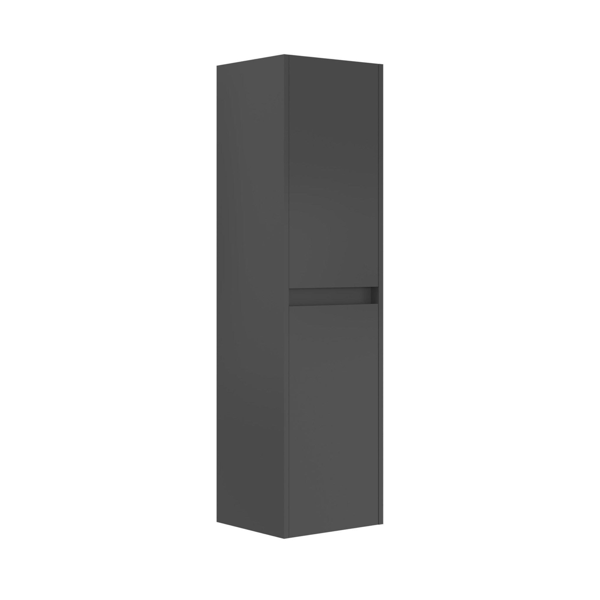 Habitat et Jardin Armoire de salle de bain  arno 40  - 40 x 27 x 138 cm - anthracite