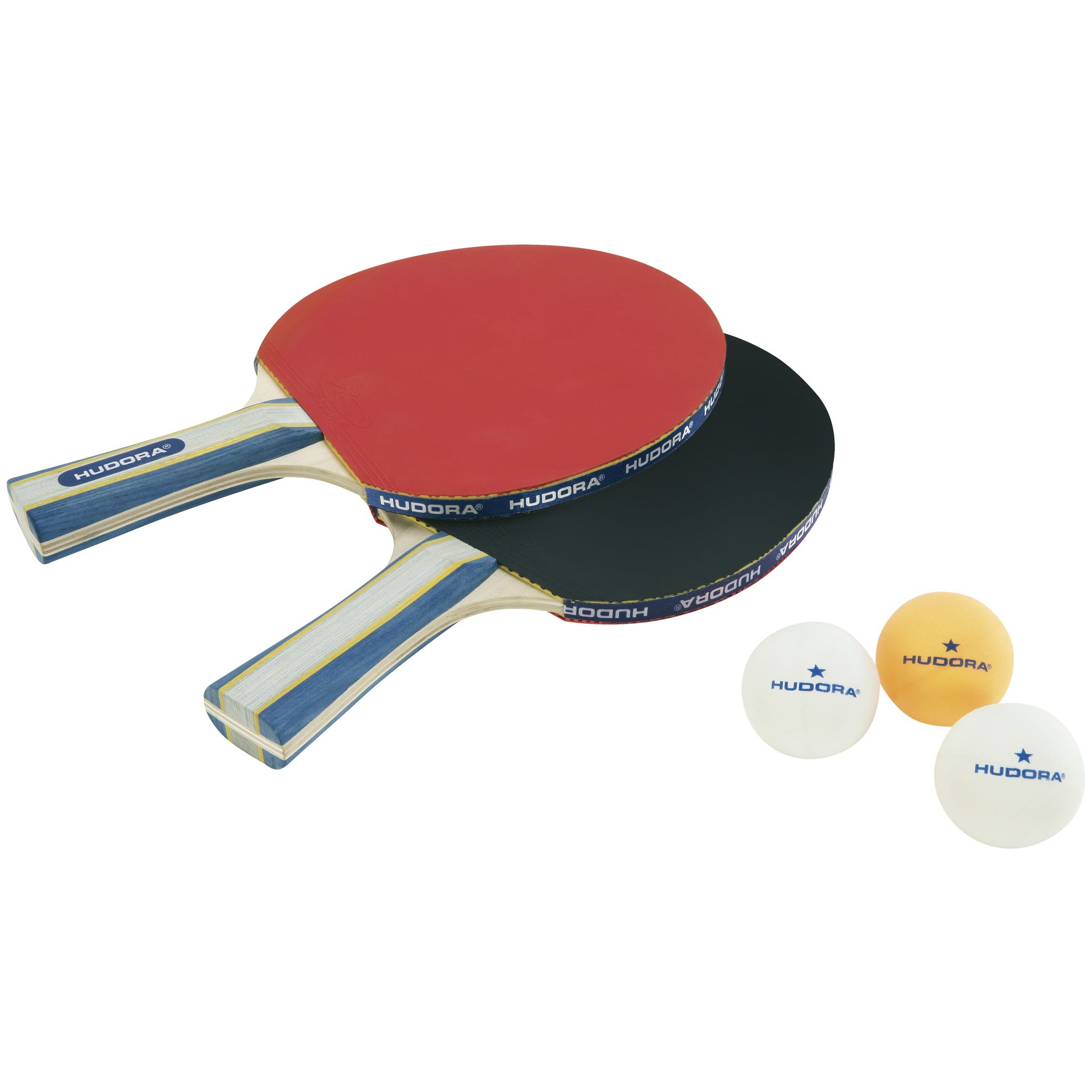 Raquette Tennis De Table Hudora New Topmaster - ITTF Homologuée - 6mm Bois - 1.8mm Mousse