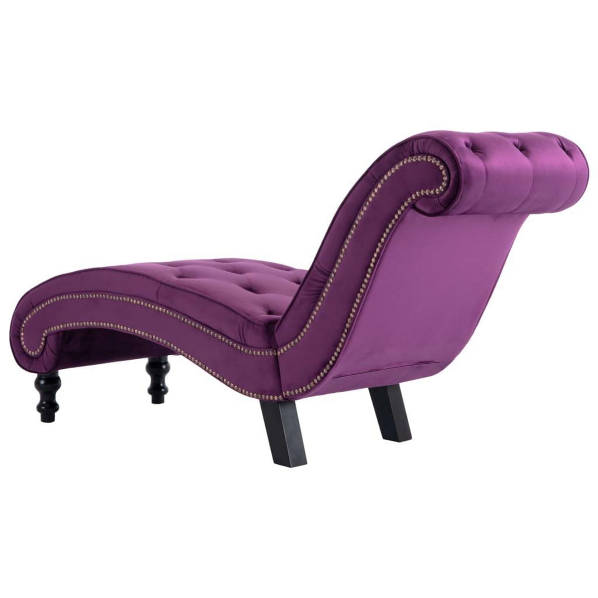 VIDAXL Chaise longue Velours Violet