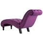 Voir la diapositive 4 : VIDAXL Chaise longue Velours Violet