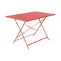 Voir la diapositive 1 : SWEEEK Table de jardin bistrot pliable - Emilia rectangle - Table rectangle 110x70cm en acier thermolaqué