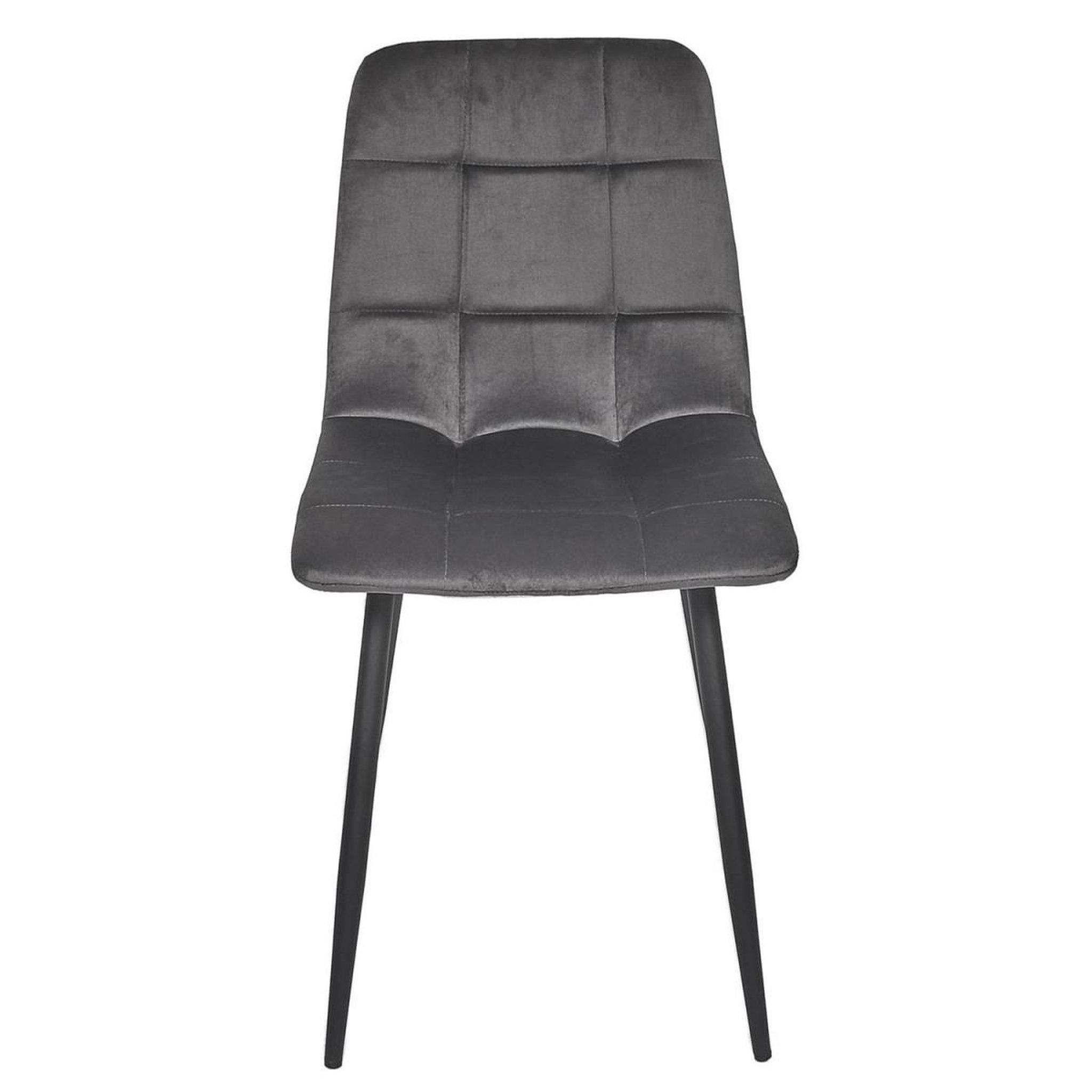 Voir la diapositive 3 : The Home Deco Factory Lot de 4 chaises  mateo  88cm gris foncé