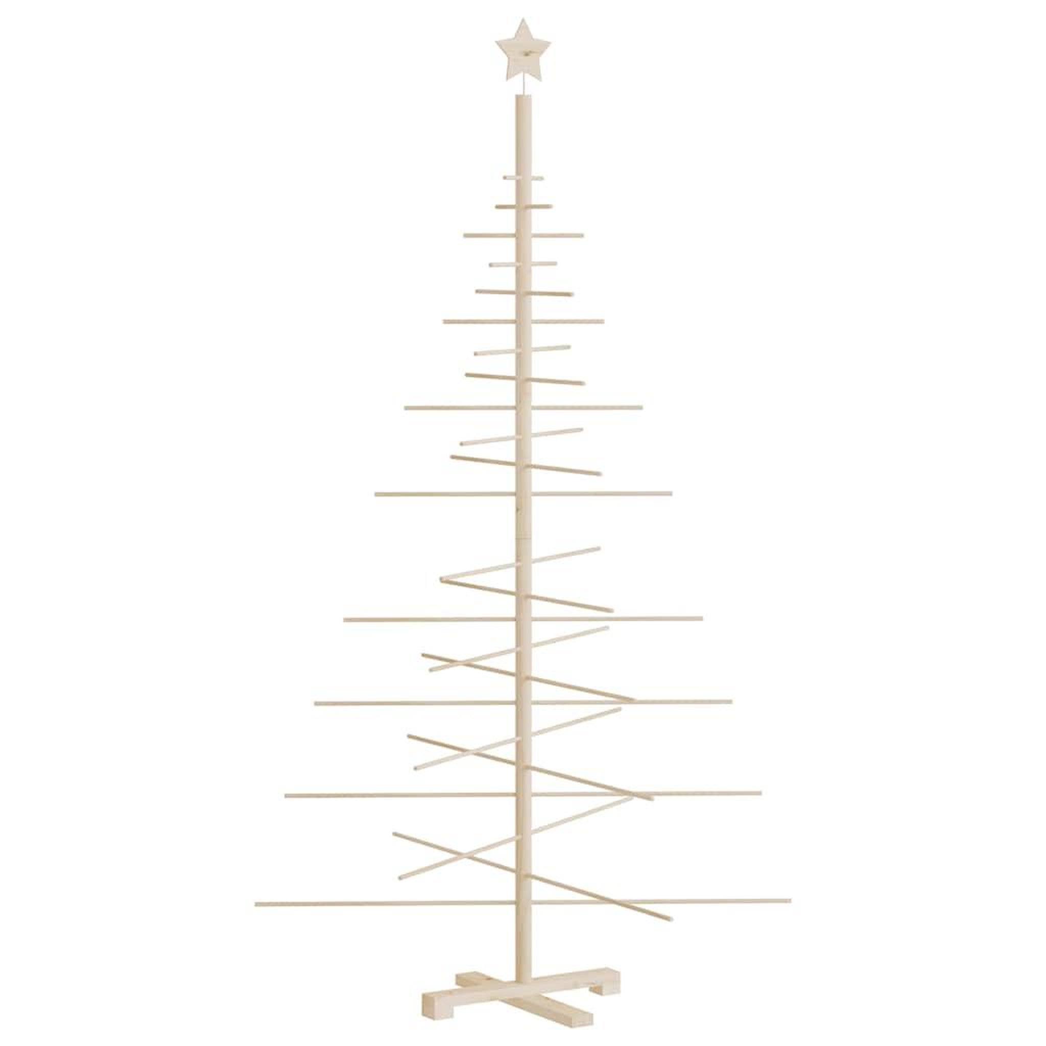Voir la diapositive 5 : VIDAXL Arbre de Noël en bois pour decoration 180 cm bois massif de pin