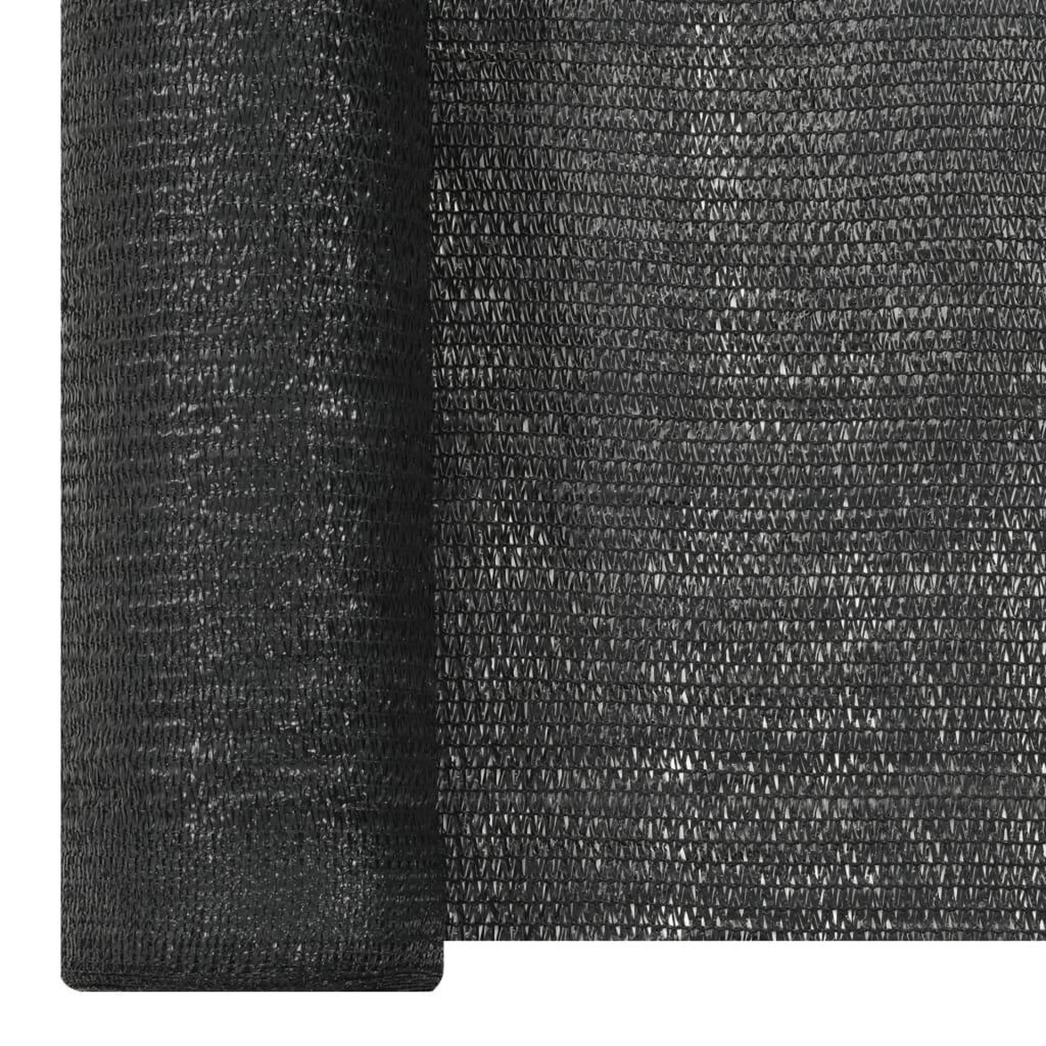 Voir la diapositive 3 : VIDAXL Filet brise-vue Noir 1,5x25 m PEHD 195 g/m^2