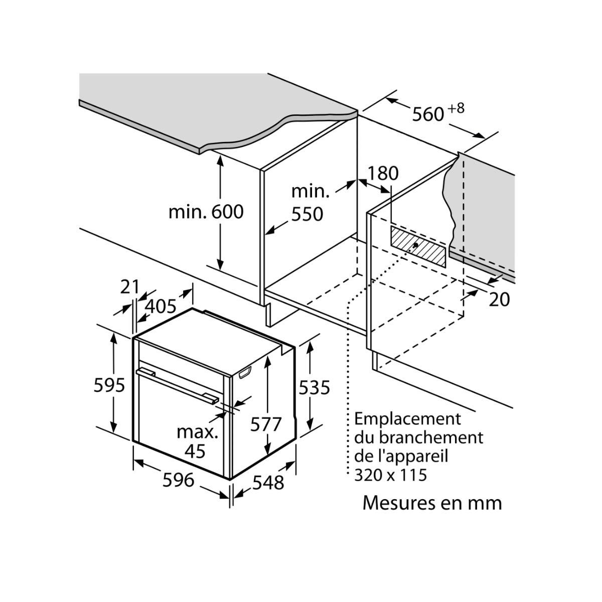 Neff Four intégrable combi vapeur 71l 60cm a+ pyrolyse noir - B64VT73N0