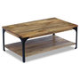 Voir la diapositive 4 : VIDAXL Table basse Bois de manguier 100x60x38 cm