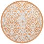 Voir la diapositive 2 : VIDAXL Tapis d'exterieur ARAKIL orange et blanc Ø200 cm PP