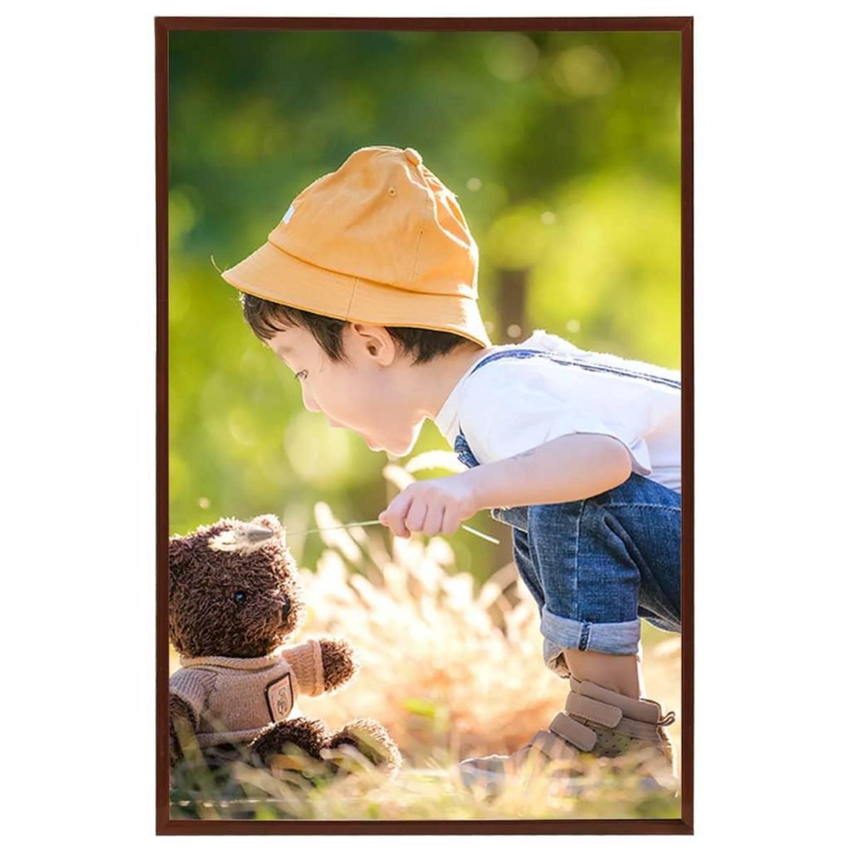 VIDAXL Collage de cadres photo 5 pcs de mur table Bronze 59,4x84cm MDF