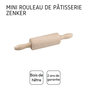Voir la diapositive 4 : ZENKER Mini rouleau à pâtisserie en bois 23 cm Zenker